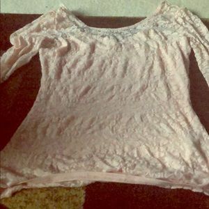 Long sleeve lace style shirt